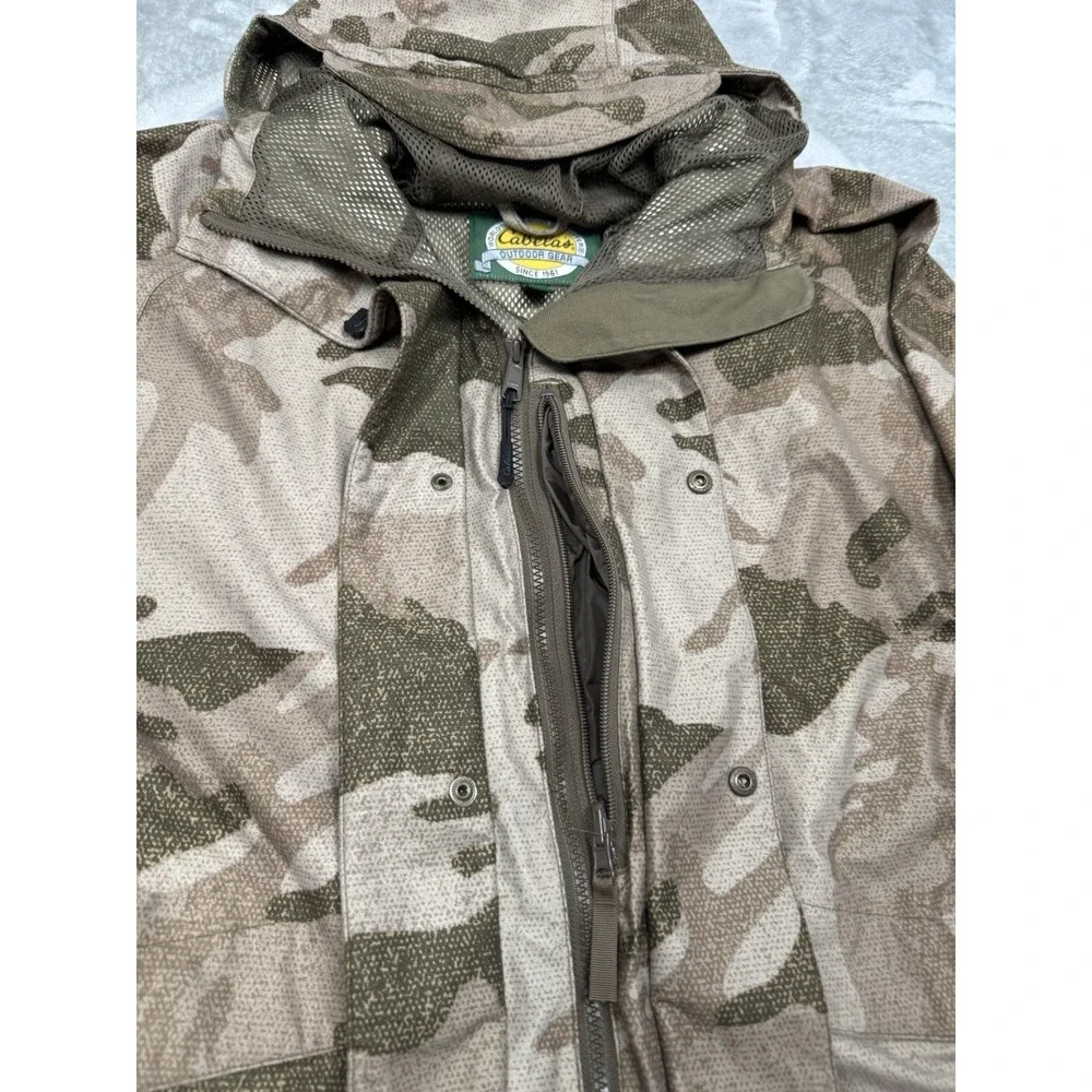 Cabelas Goretex Rain Suit Mens XL Jacket & Pants Waterproof Hunting ECWCS Desert